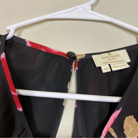 Kate Spade Hazy Rose Double Layer Top Blouse - Picture 11 of 13